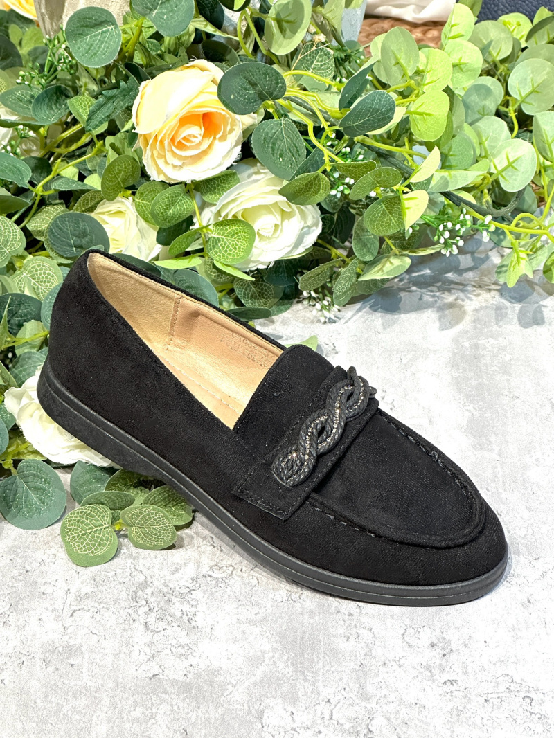 Wholesaler R and BE - OR641 Women's soft synthetic suede loafers