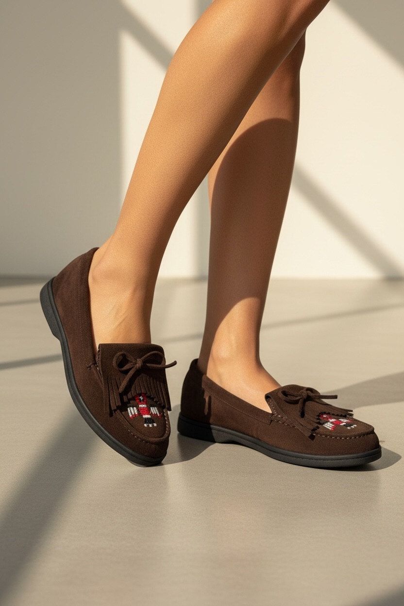 Mayorista R and BE - Mocasines étnicos para mujer CL626