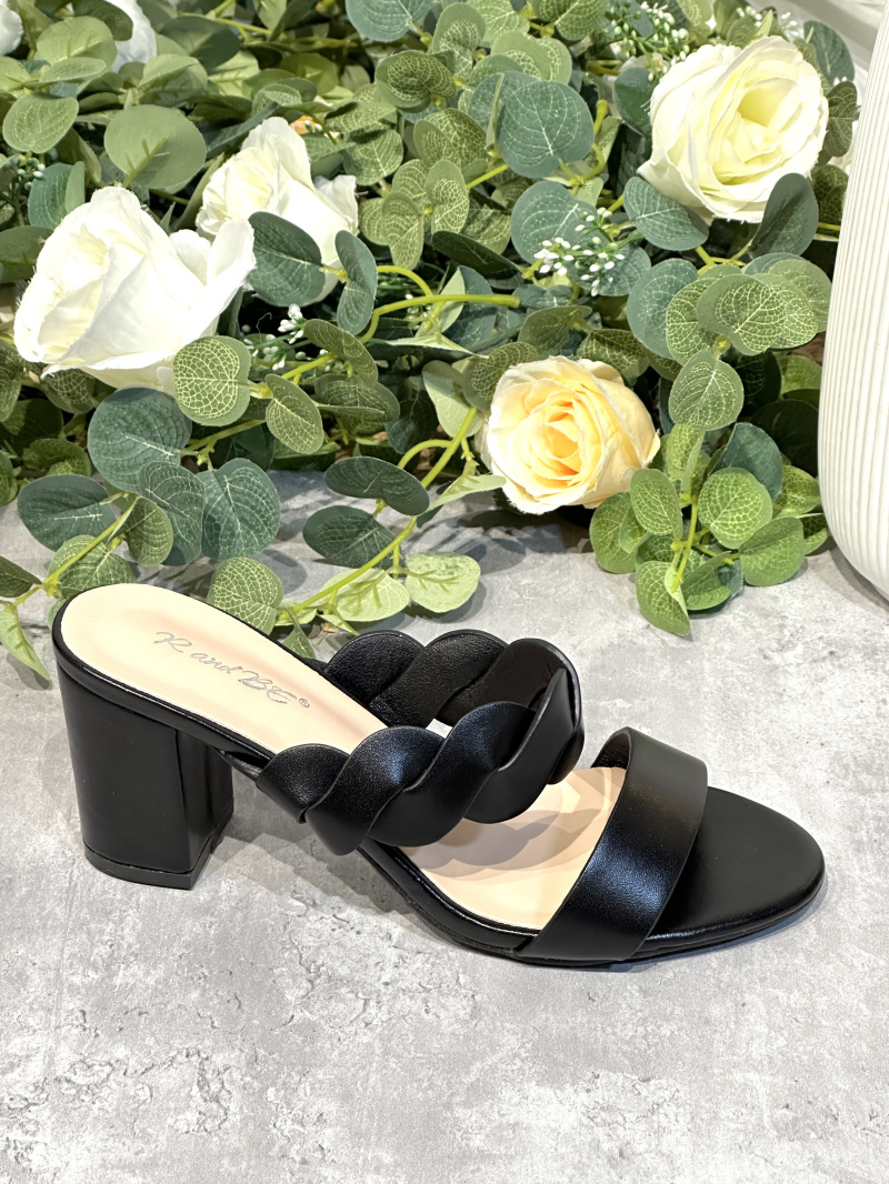 Grossiste R and BE - Mules talon carré femme