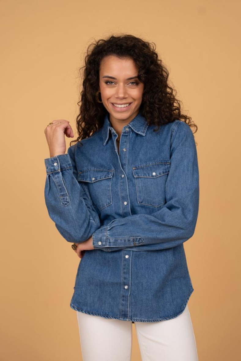JEANSHEMD - denim - 1 - Großformat