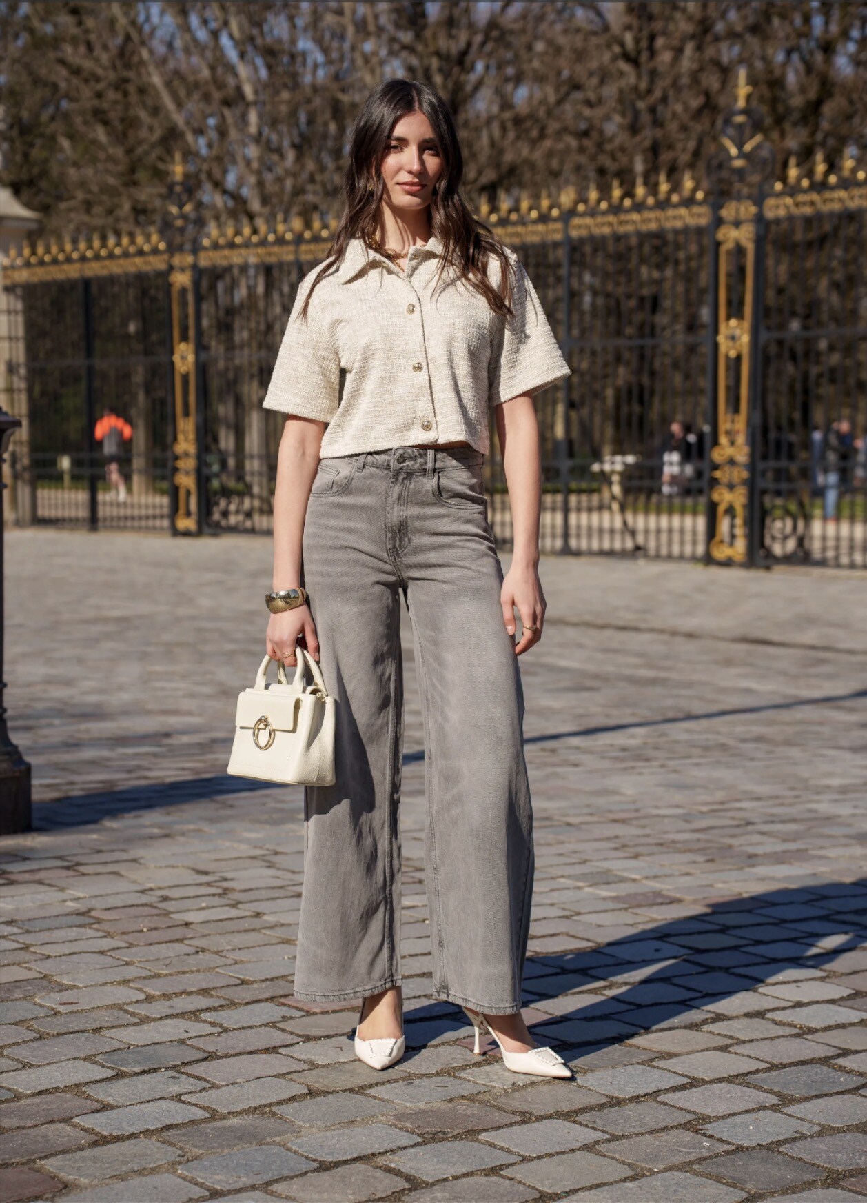 Grossiste R-Display - Jeans Extra Wide Leg Gris