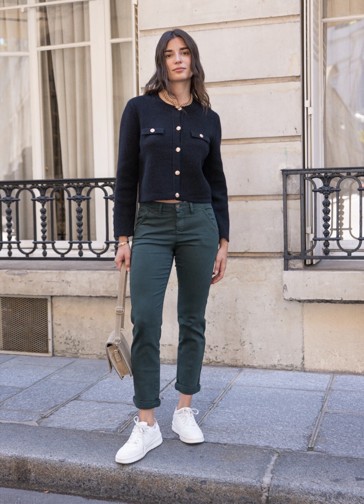 Grossiste R-Display - Pantalon Chino Vert Bouteille