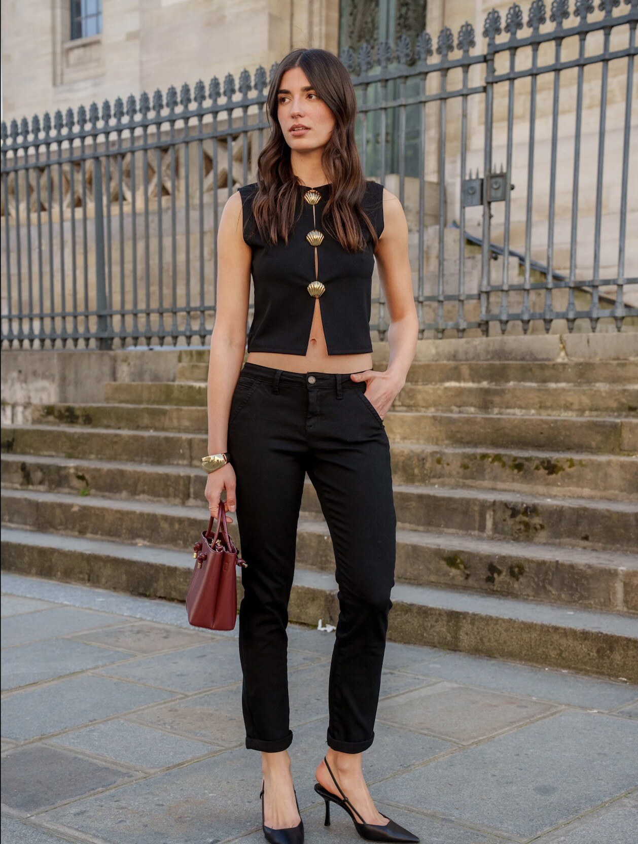 Großhändler R-Display - Schwarze Chinohose