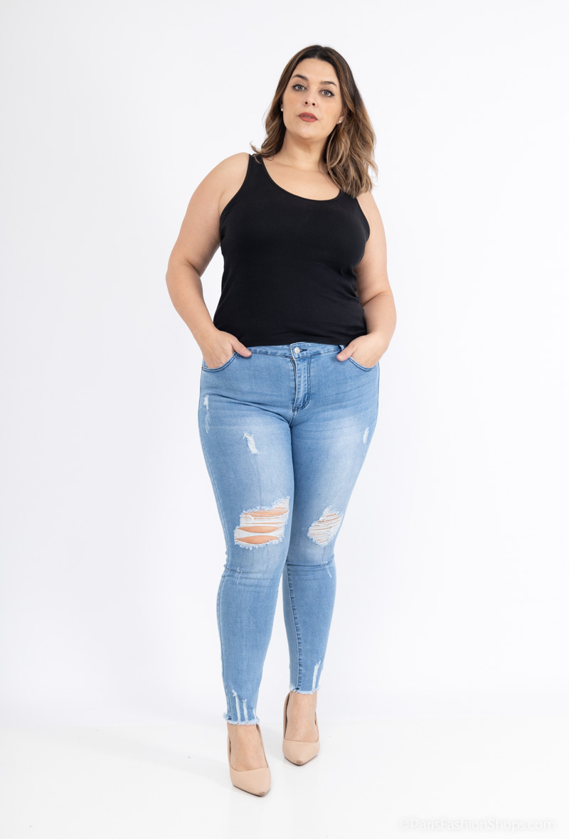 Wholesaler R.Jonaco - Ripped skinny jeans