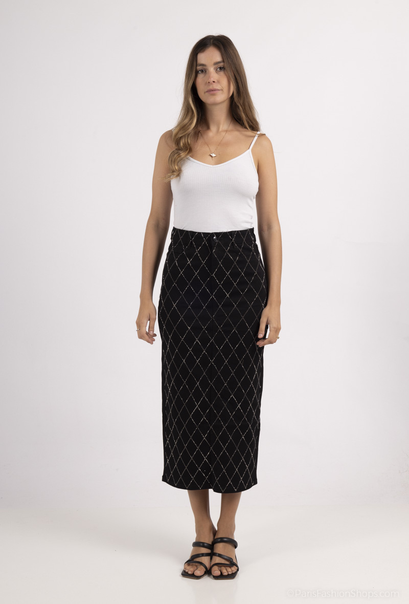 Wholesaler R.Jonaco - Long denim skirt