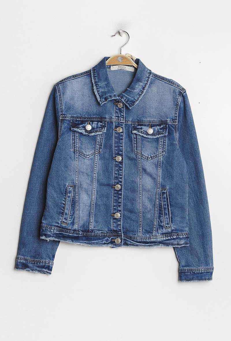 Grossiste REALTY JADELY - VESTE JEANS GRANDE TAILLE