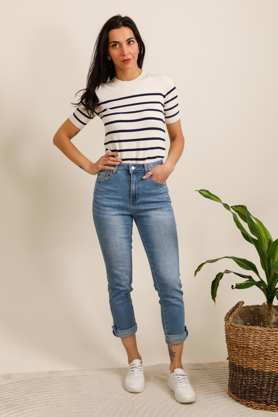 Mayorista REDBERRY - Mamá Fit Jeans Blue