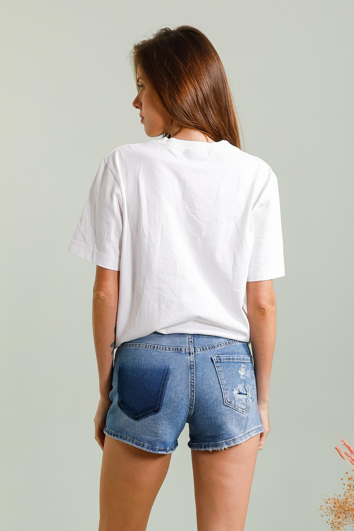 Grossiste REDBERRY - short bleu déchiré