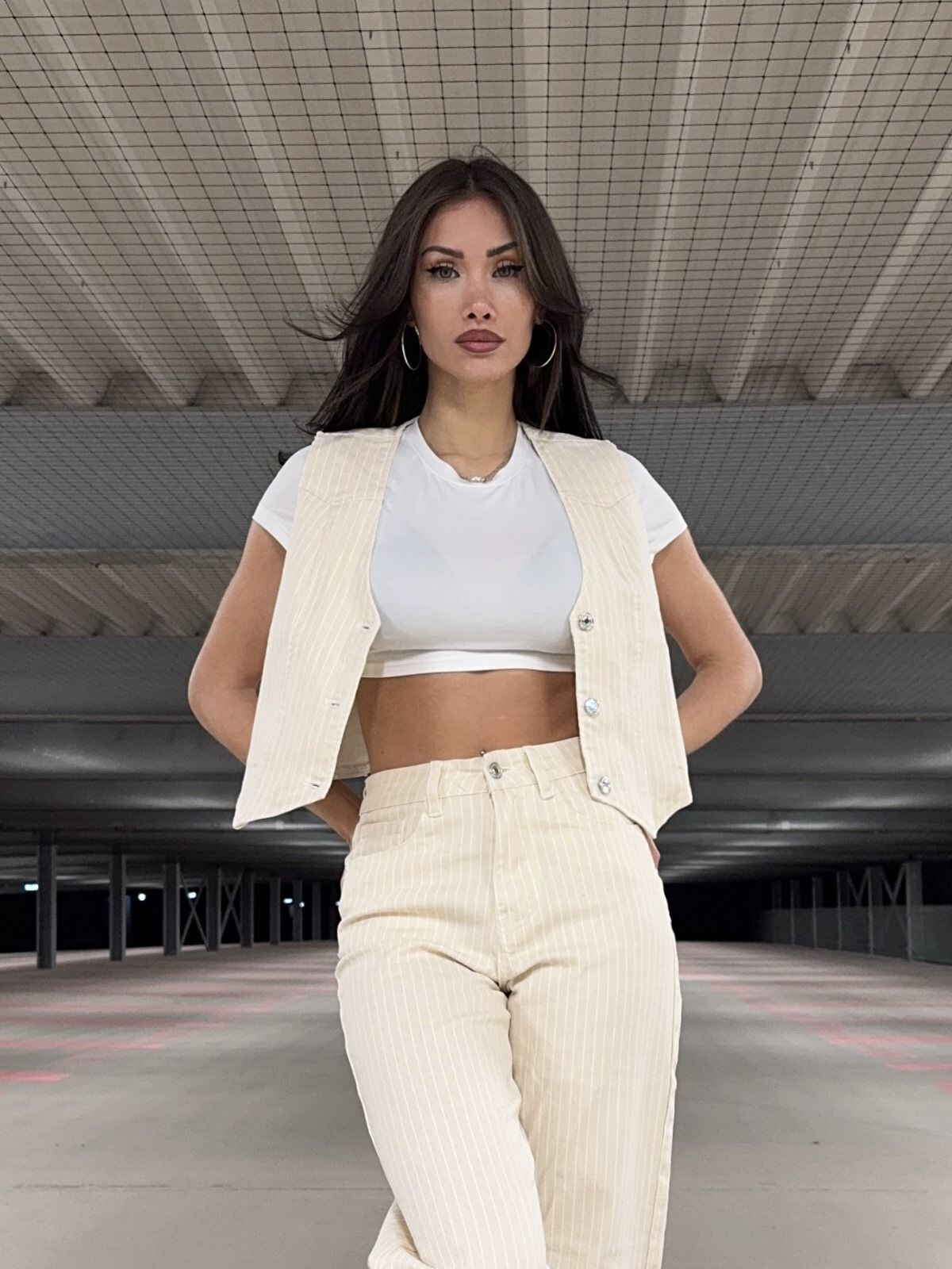 Wholesaler Redial - Strilation -free beige vest