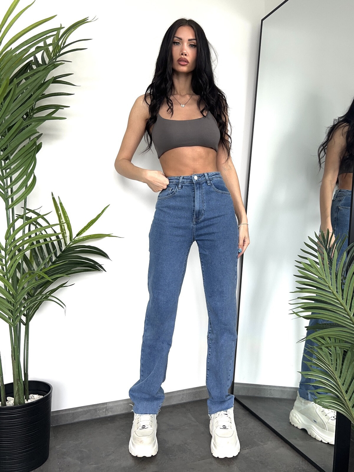 Grossista Redial - Jeans dritti in denim elasticizzato
