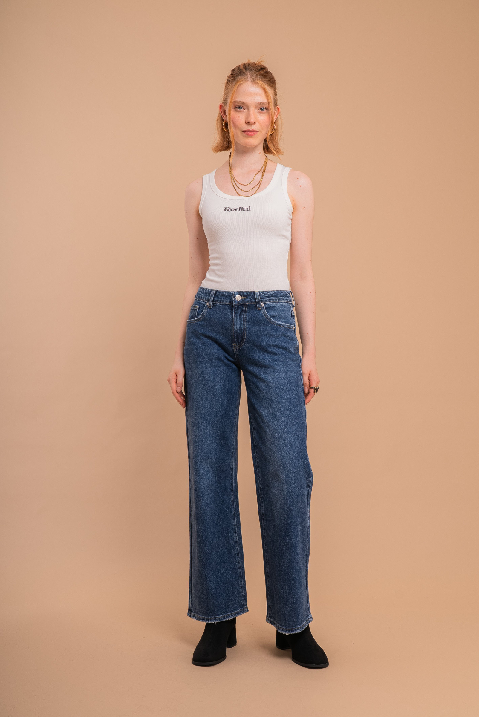 Grossiste REDIAL - Jean droit denim bleu