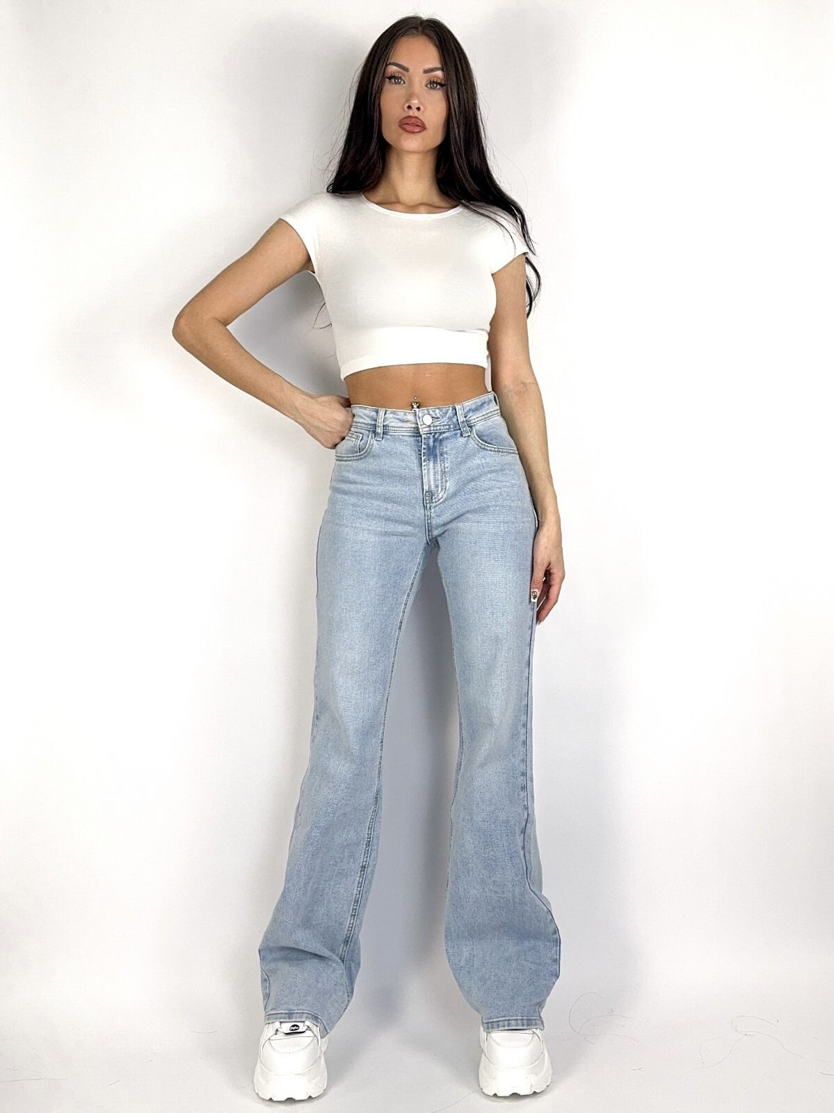 Grossiste Redial - Jean Flare extra long taille mi-haute