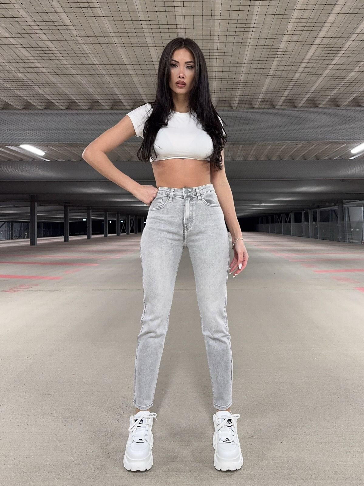 Wholesaler Redial - Skinny Stretch gray jeans
