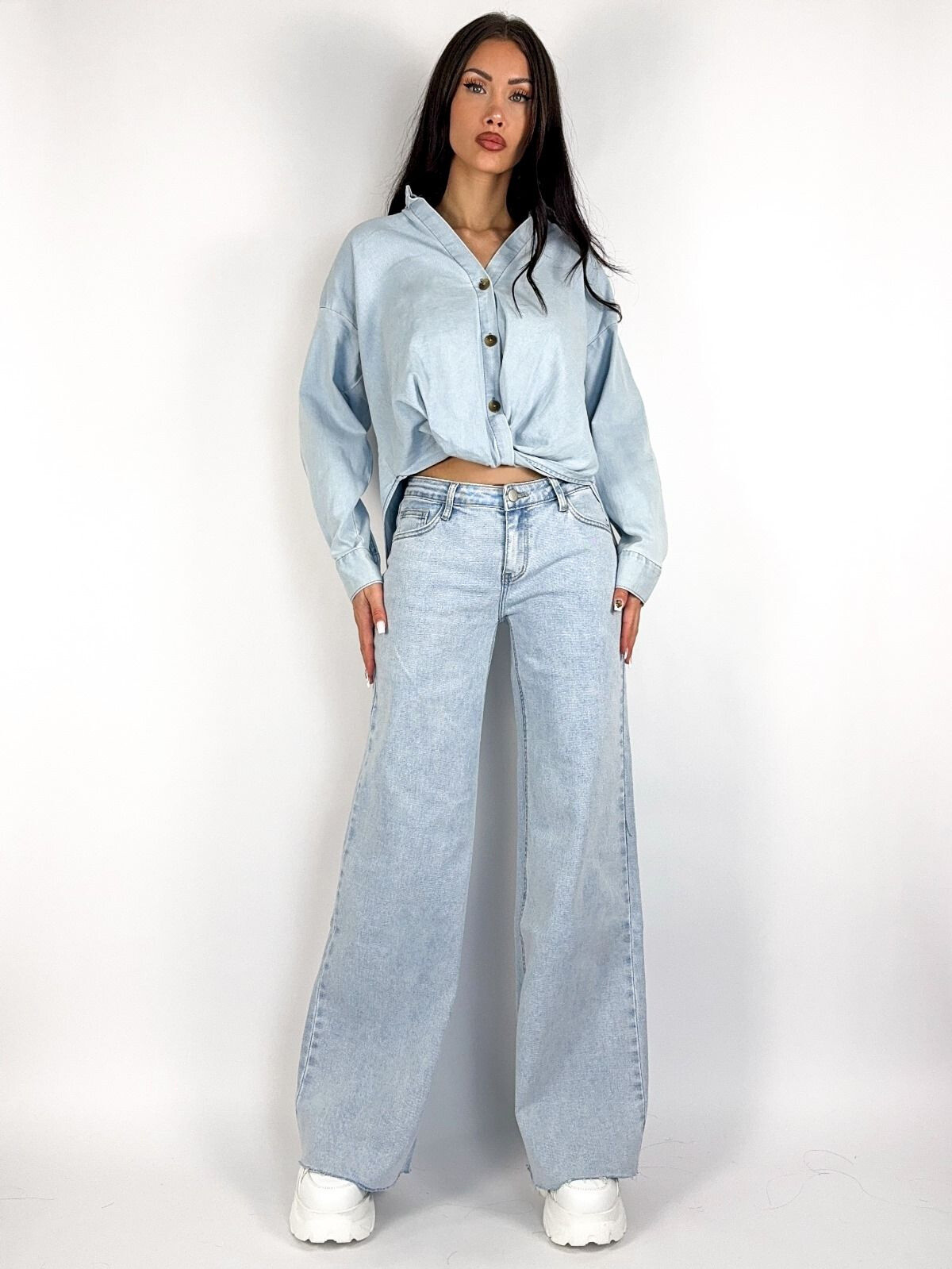 Wholesaler Redial - Wide Leg low waist with fringed edges
