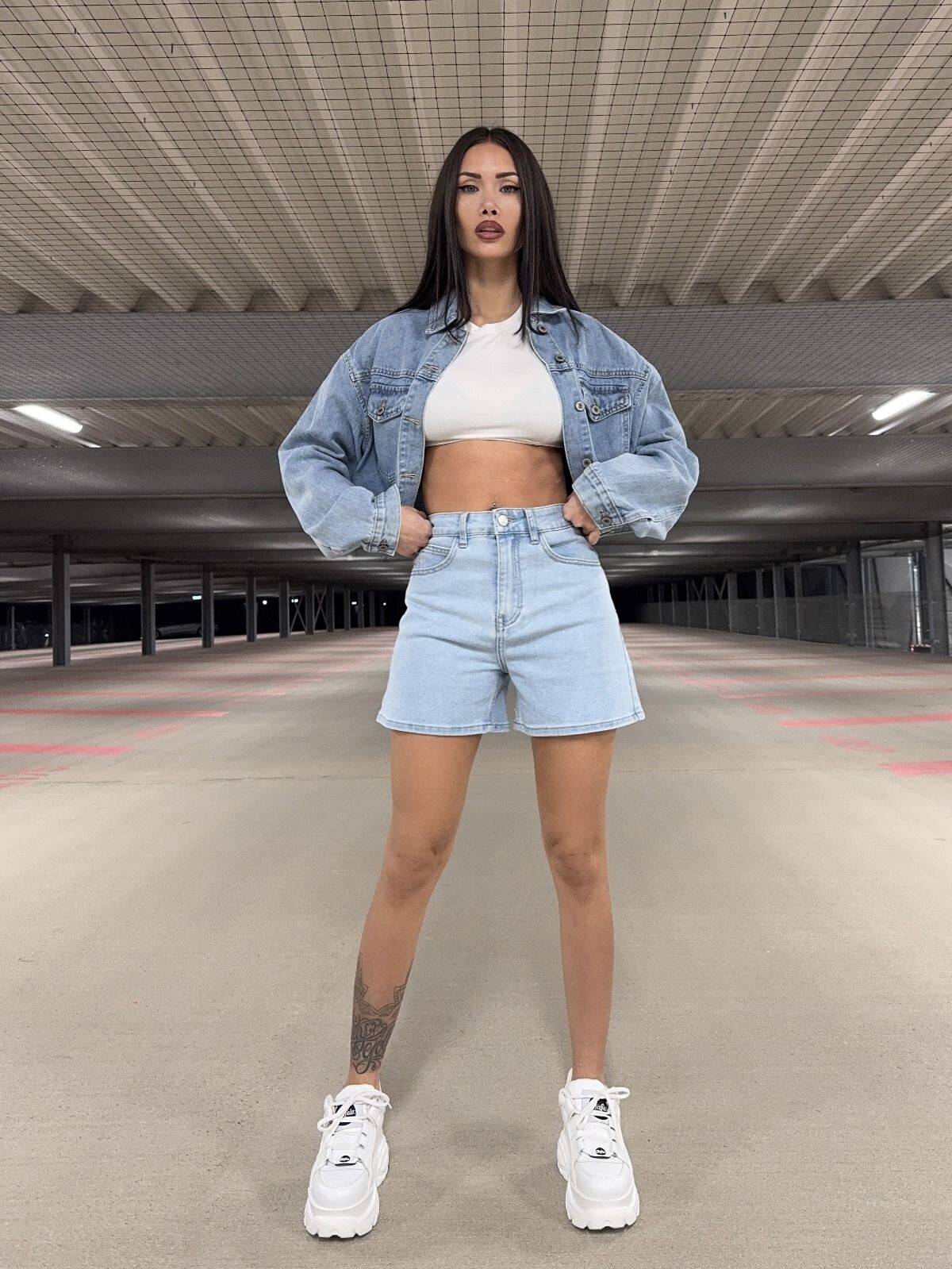 Großhändler Redial - Klassische Denim -Shorts 5 Taschen