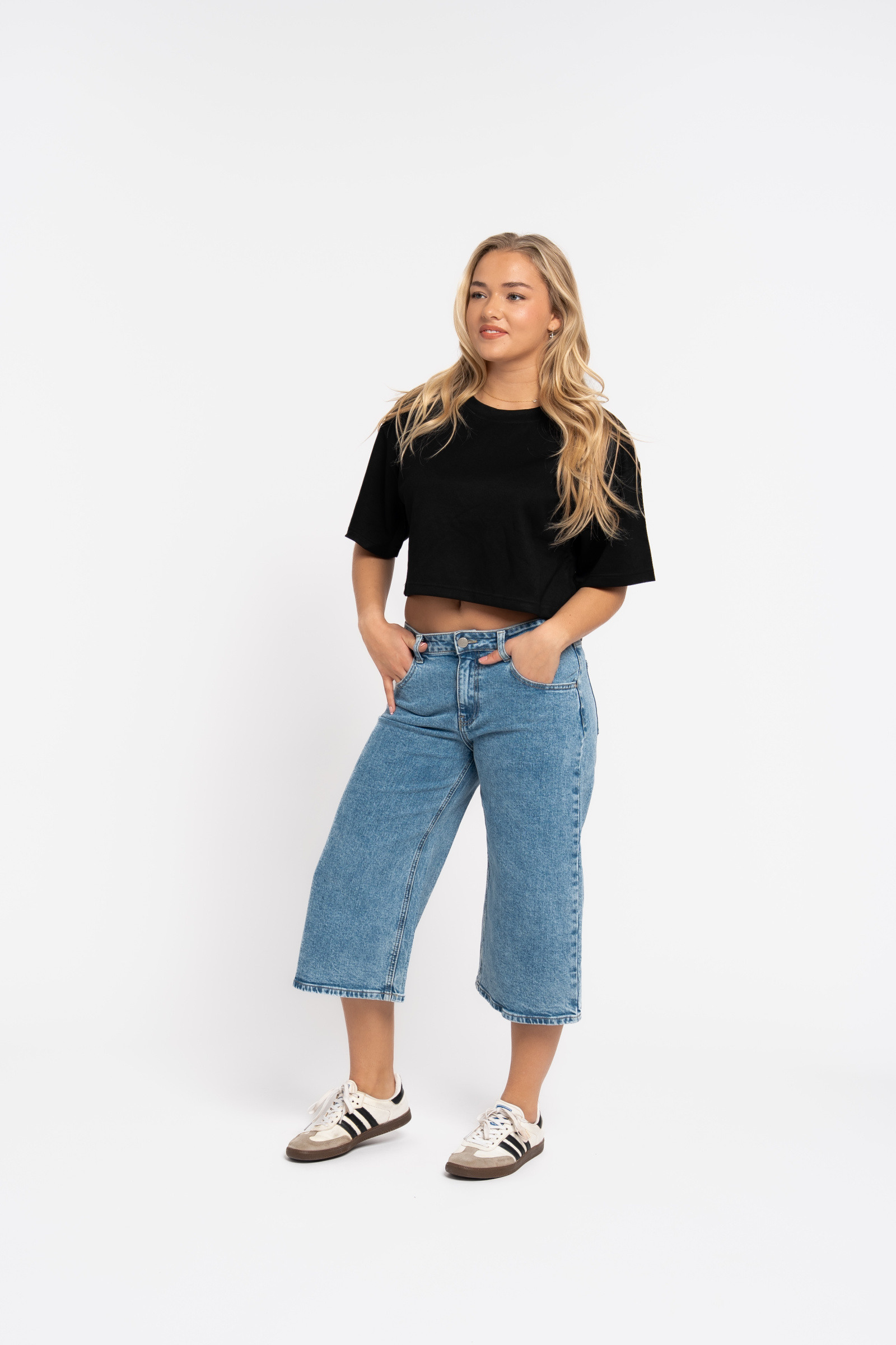 Wholesaler REDIAL - Long Denim Bermuda Shorts