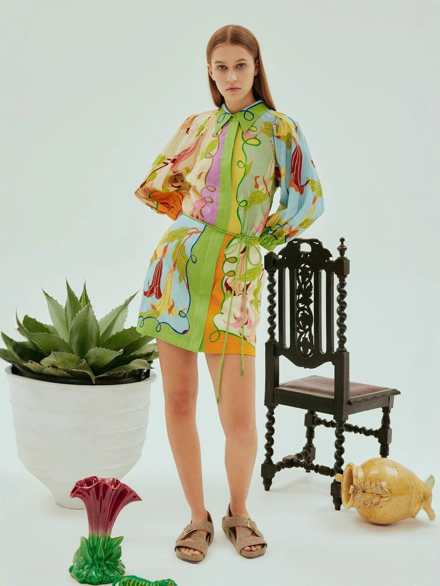 Großhändler Remix - Kleid mit Blumendruck