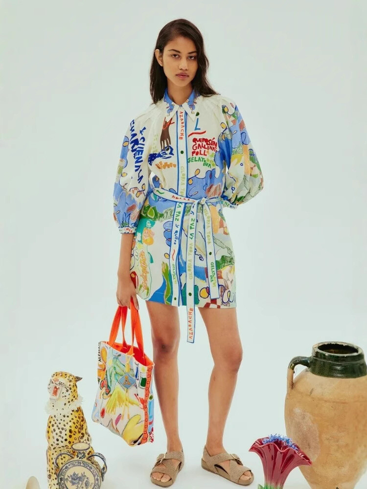 Wholesaler Remix - Casual outfit with floral print