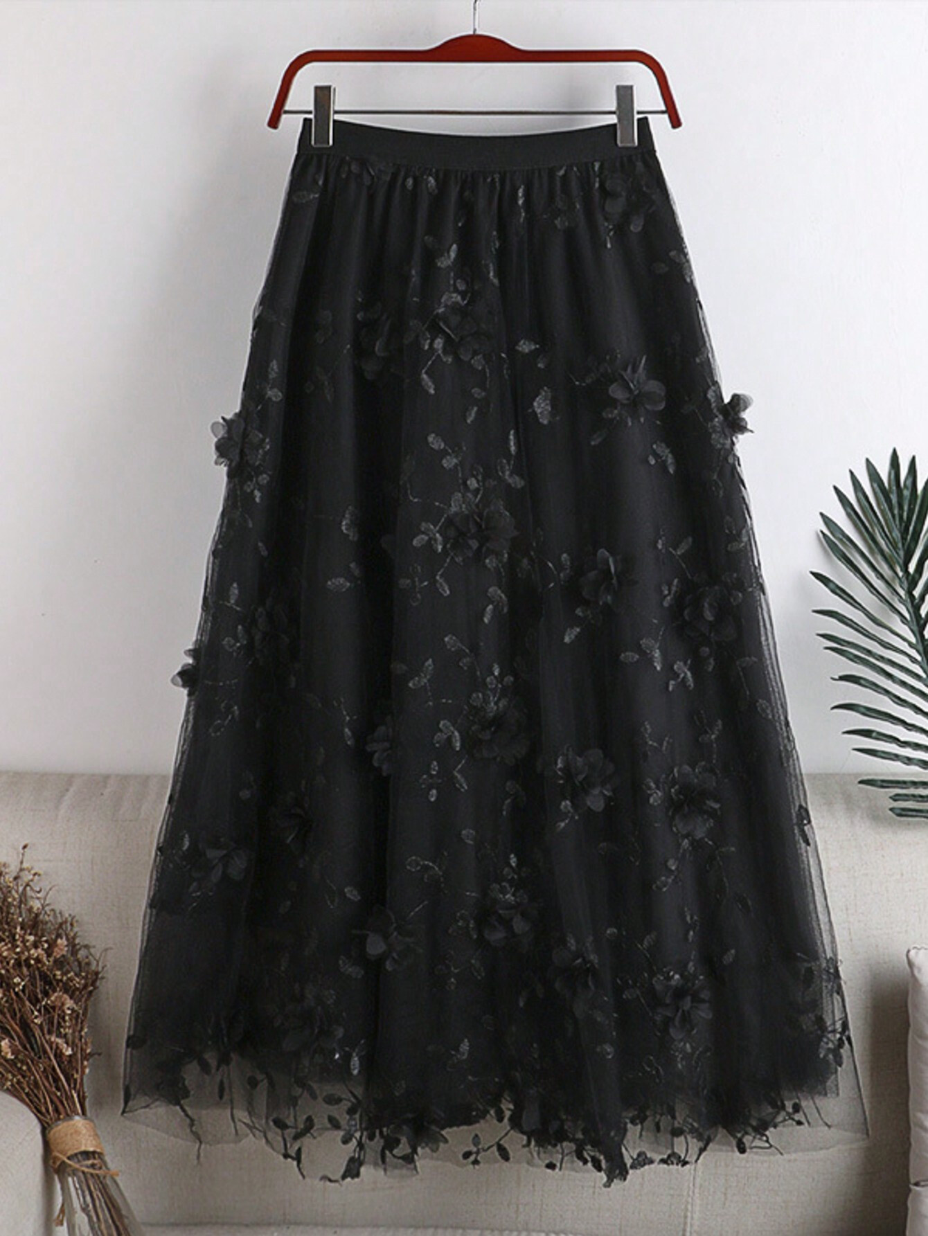 Wholesaler Remix - TULLE DRESS WITH FLORAL EMBROIDERY