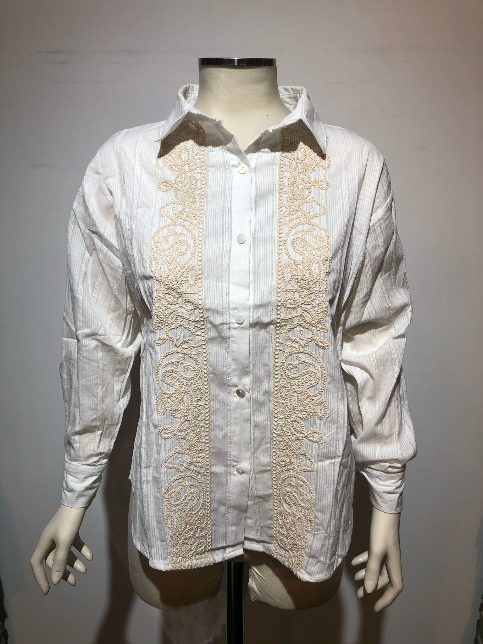 Wholesaler Revd'elle - Revd'elle - stripe shirt with embroidery
