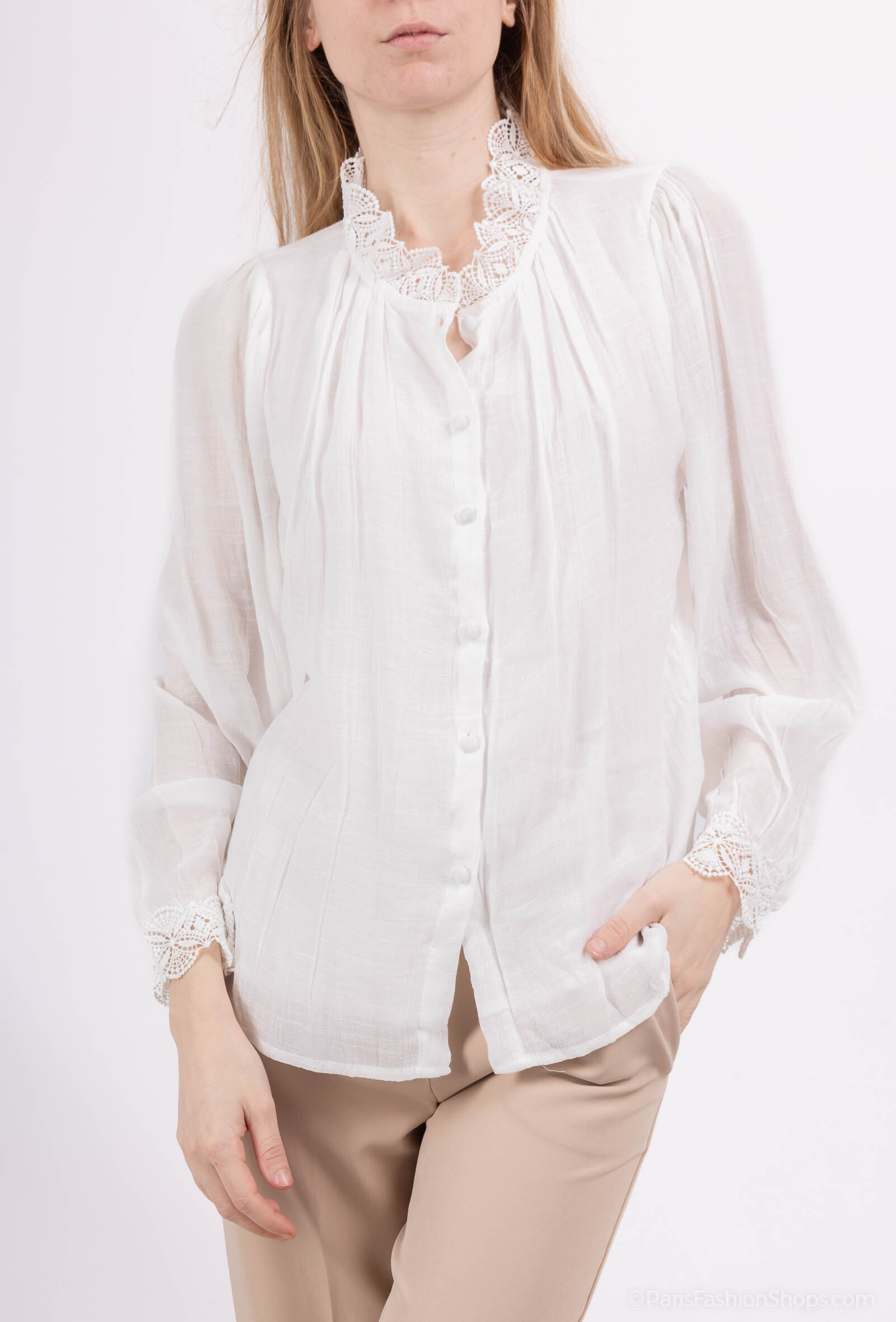Wholesaler Revd'elle - Revd'elle - United shirt with finish on handle and collar
