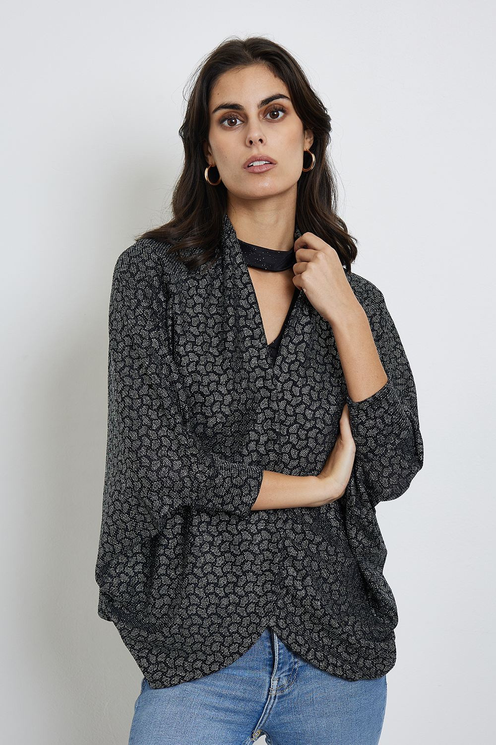 Wholesaler REVD'ELLE DESTOCKAGE - Revd'elle - 3/4 sleeve sequinned party jacket