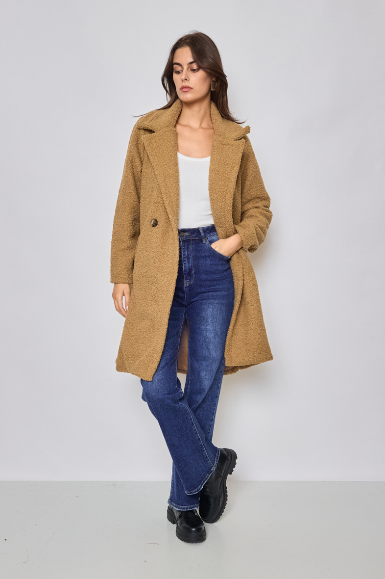 Grossiste Revd'elle - Revd'elle - Manteau boutonné avec doublure et poche