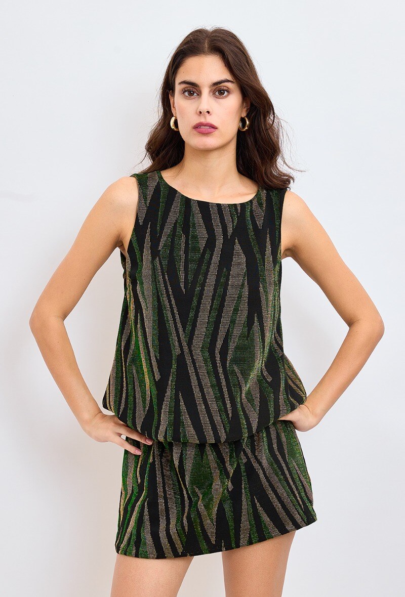 Wholesaler REVD'ELLE DESTOCKAGE - Revdelle - Shiny sleeveless party dress
