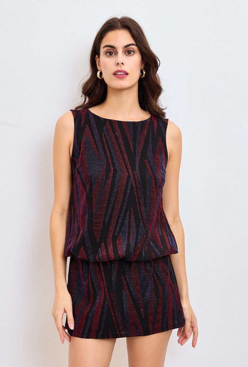 Wholesaler REVD'ELLE DESTOCKAGE - Revdelle - Shiny sleeveless party dress