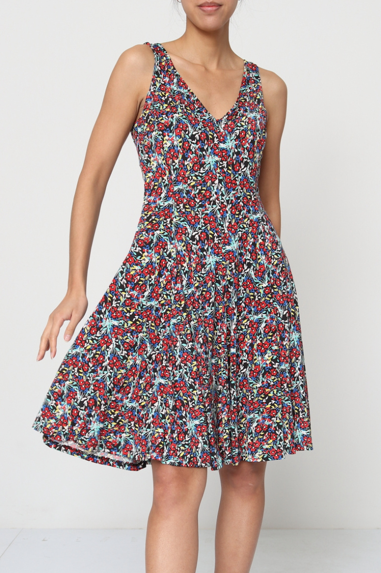 Wholesaler Revd'elle - Revdelle - Short sleeveless V-neck skater dress