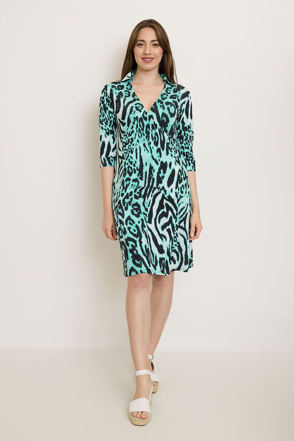 Wholesaler Revd'elle - Revdelle - Leopard print wrap dress