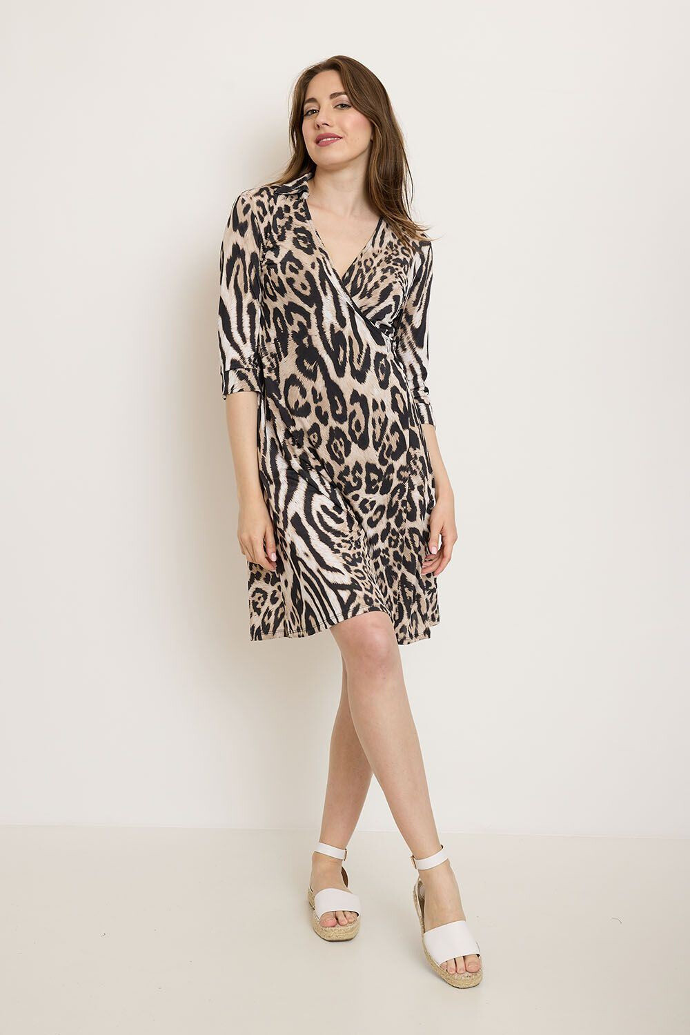Wholesaler Revd'elle - Revdelle - Leopard print wrap dress
