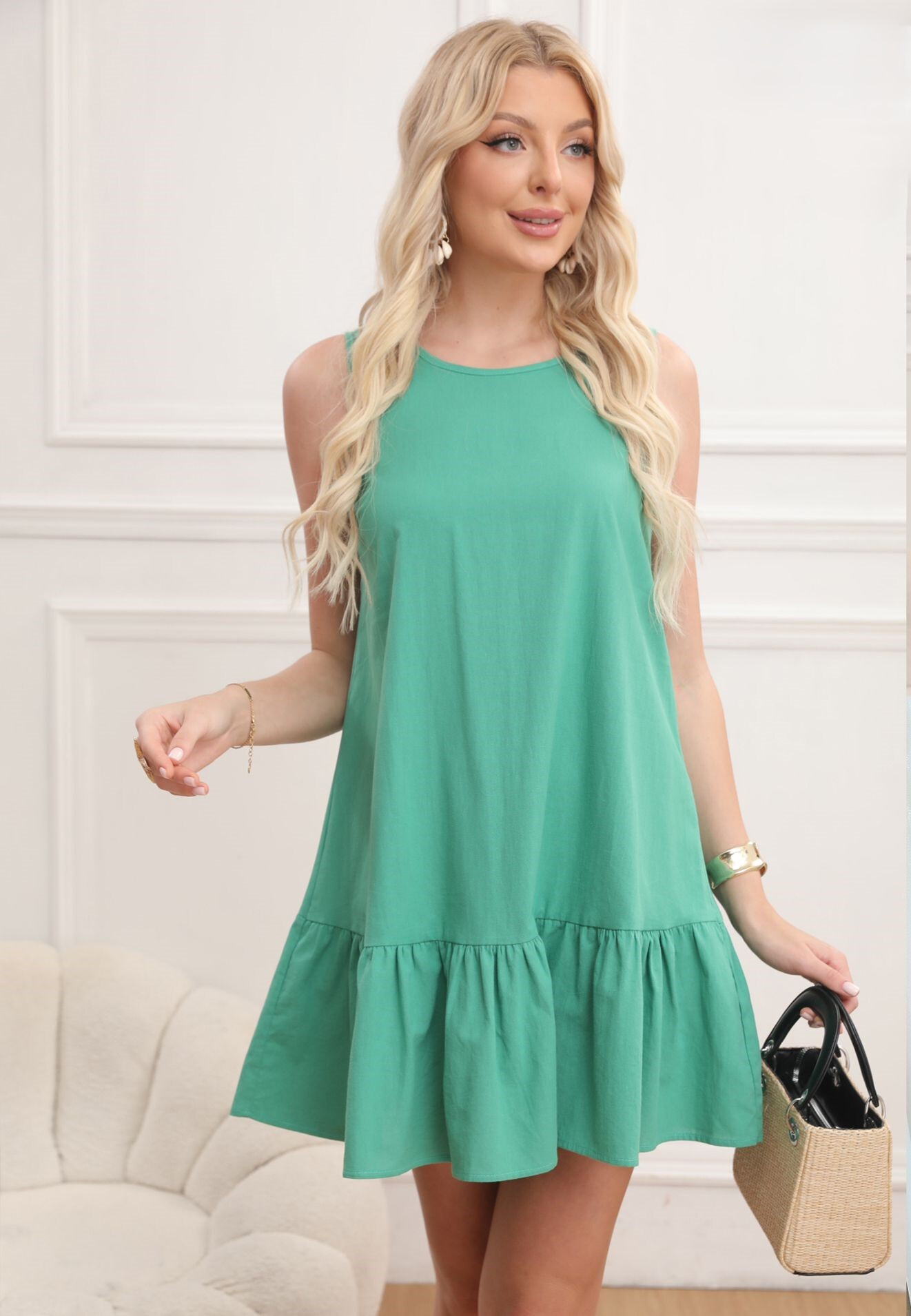 Wholesaler Revd'elle - Revd'elle - Short dress united with knot on the back