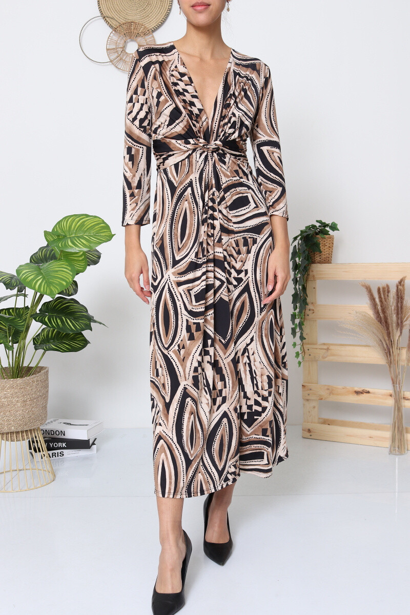 Wholesaler Revd'elle - Revdelle - Plus size long dress with bow