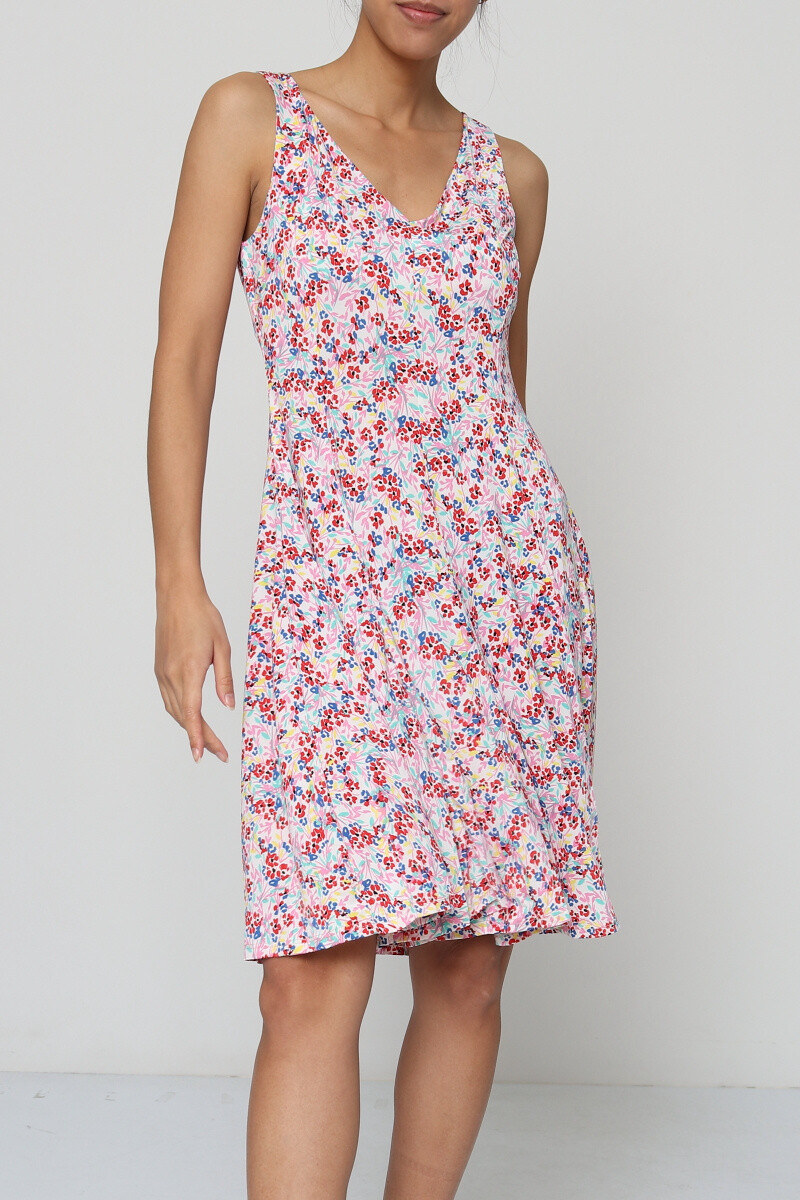 Grossiste Revd'elle - Revd'elle - Robe patineuse courte sans manches col V