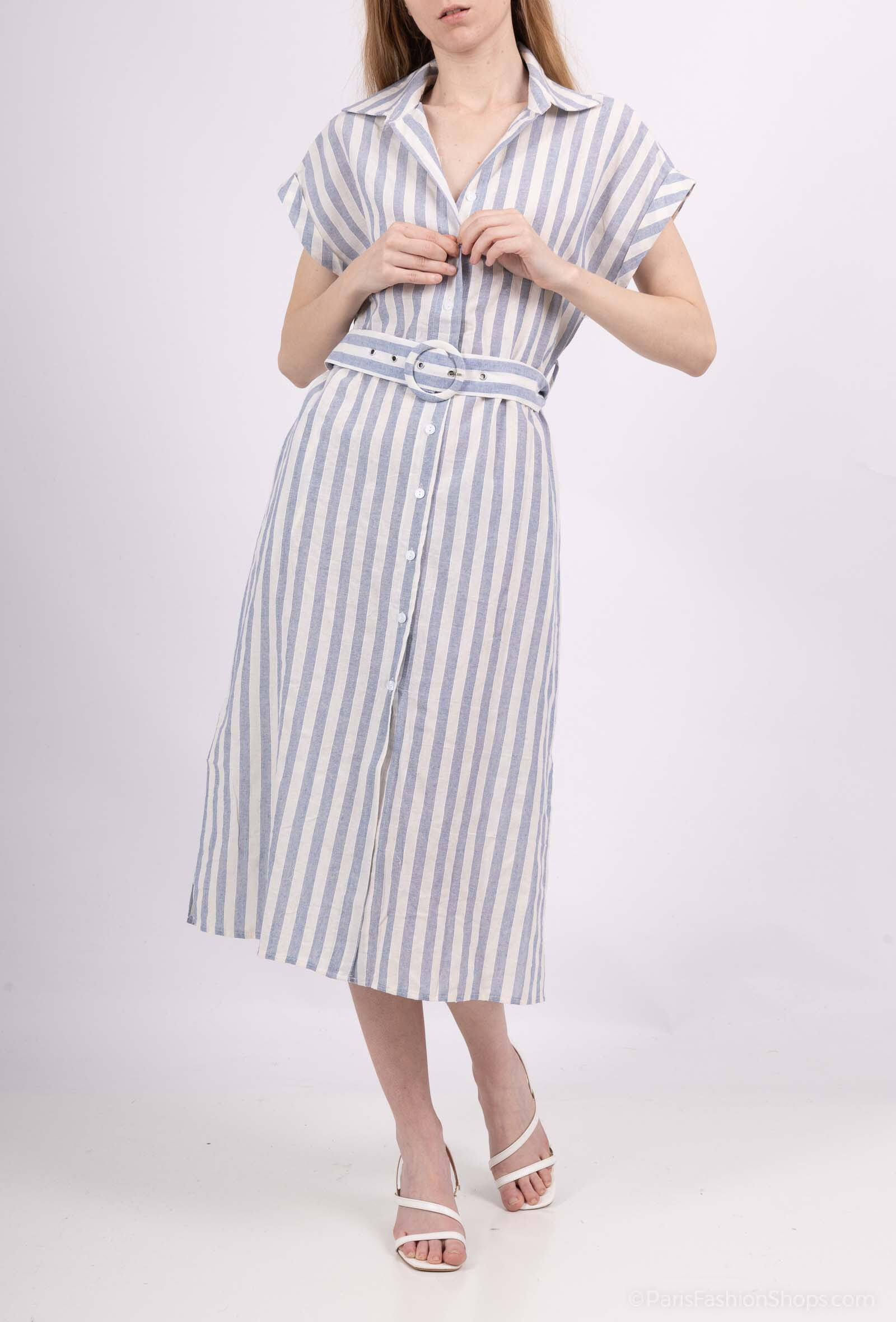 Wholesaler Revd'elle - Revd'lle - mid -length dress with scratch and belt
