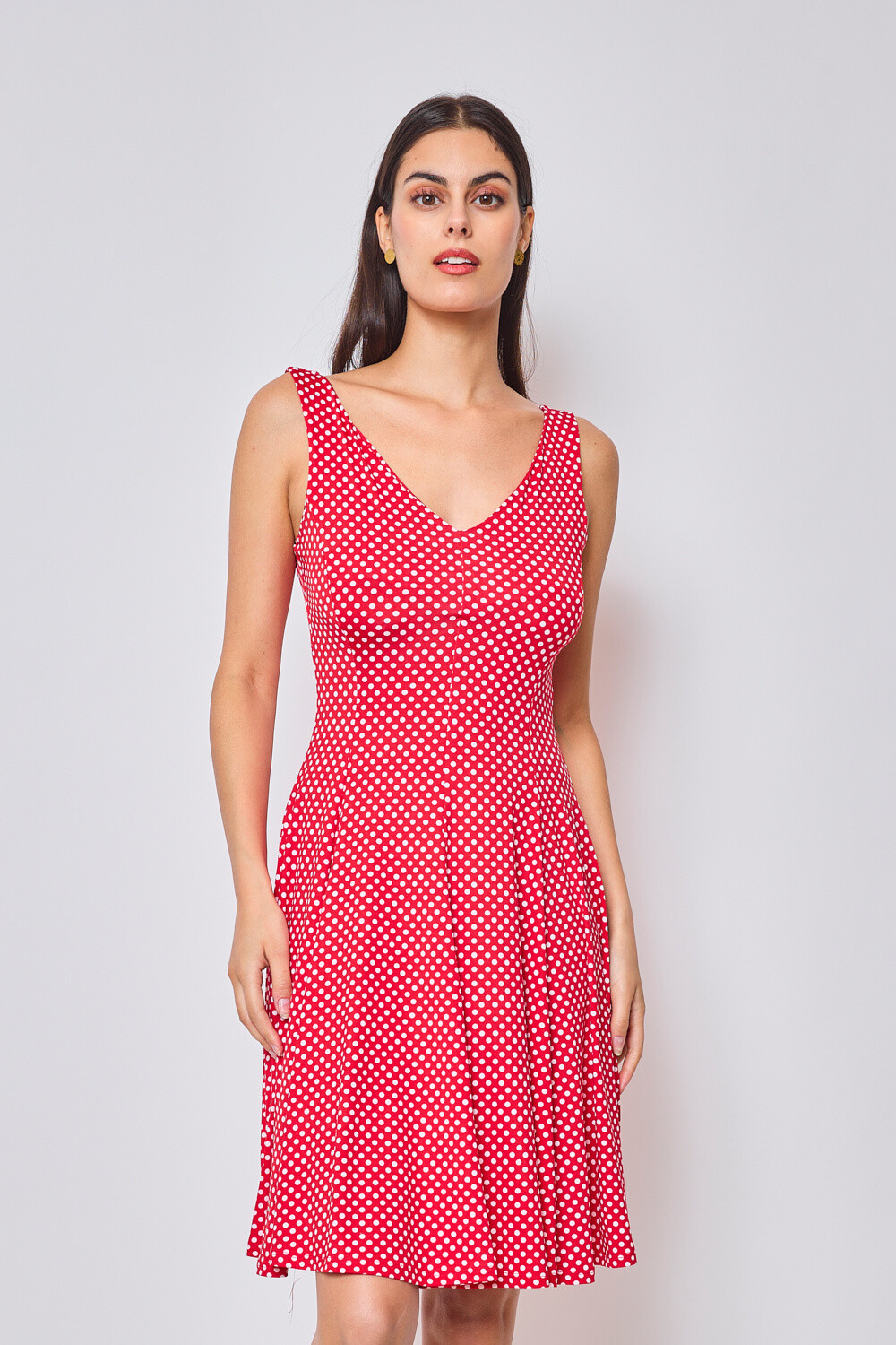 Grossiste Revd'elle - Revd'elle - Robe patineuse courte sans manches col V