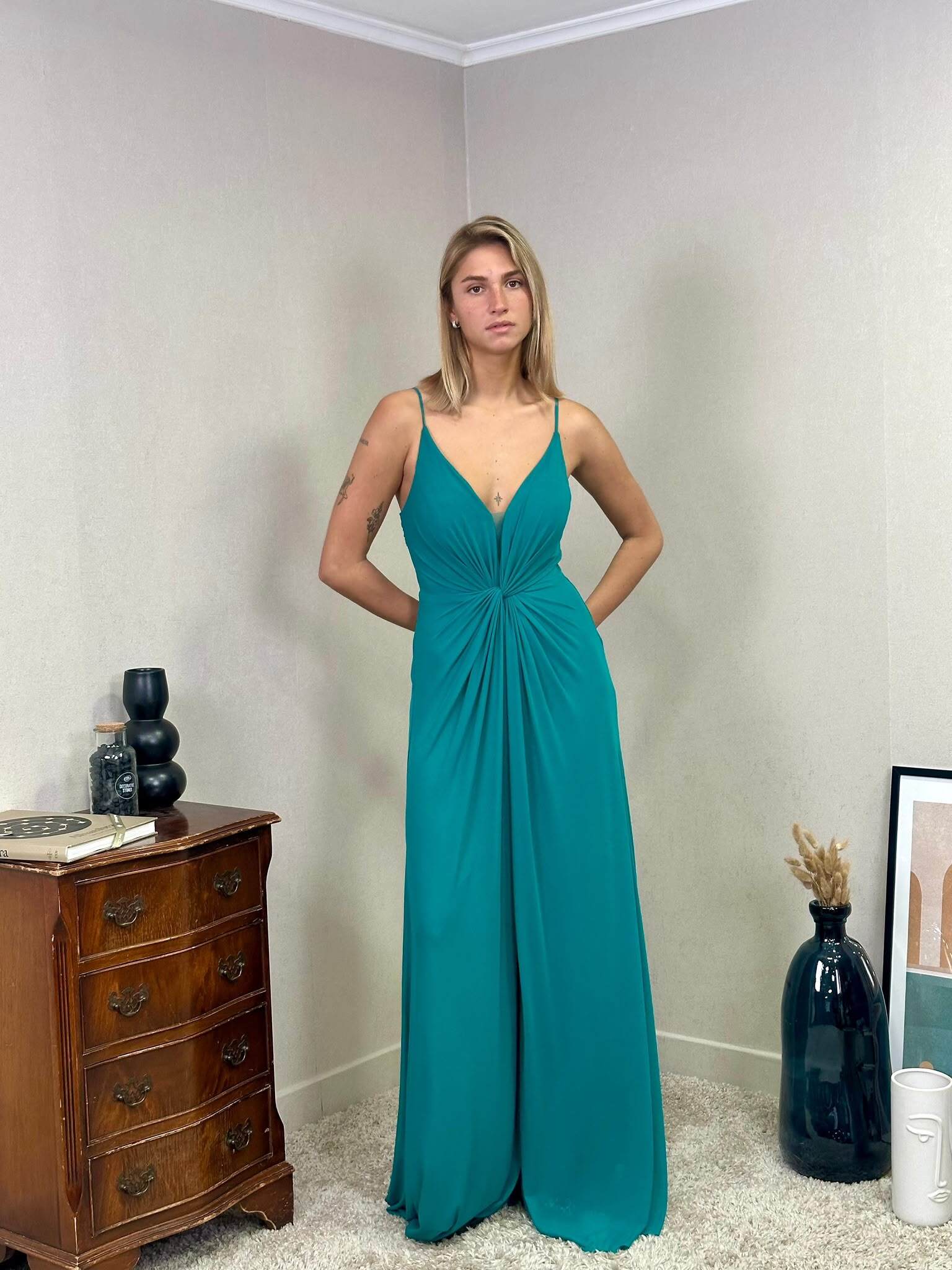 Wholesaler REVEROSE by Lucas & Emma - Elegant ceremony dress with refined cut