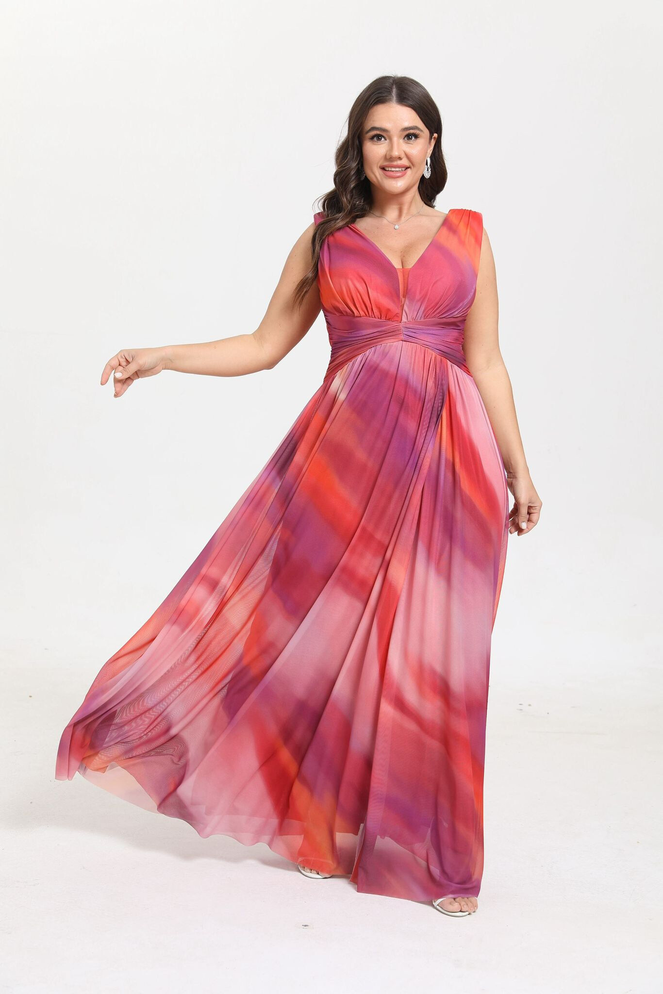 Grossiste REVEROSE by Lucas & Emma - Robe de cérémonie grande taille fluide robe de soirée