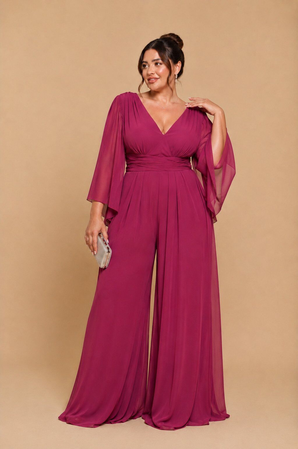 Wholesaler REVEROSE by Lucas & Emma - Elegant ceremony dress with refined cut