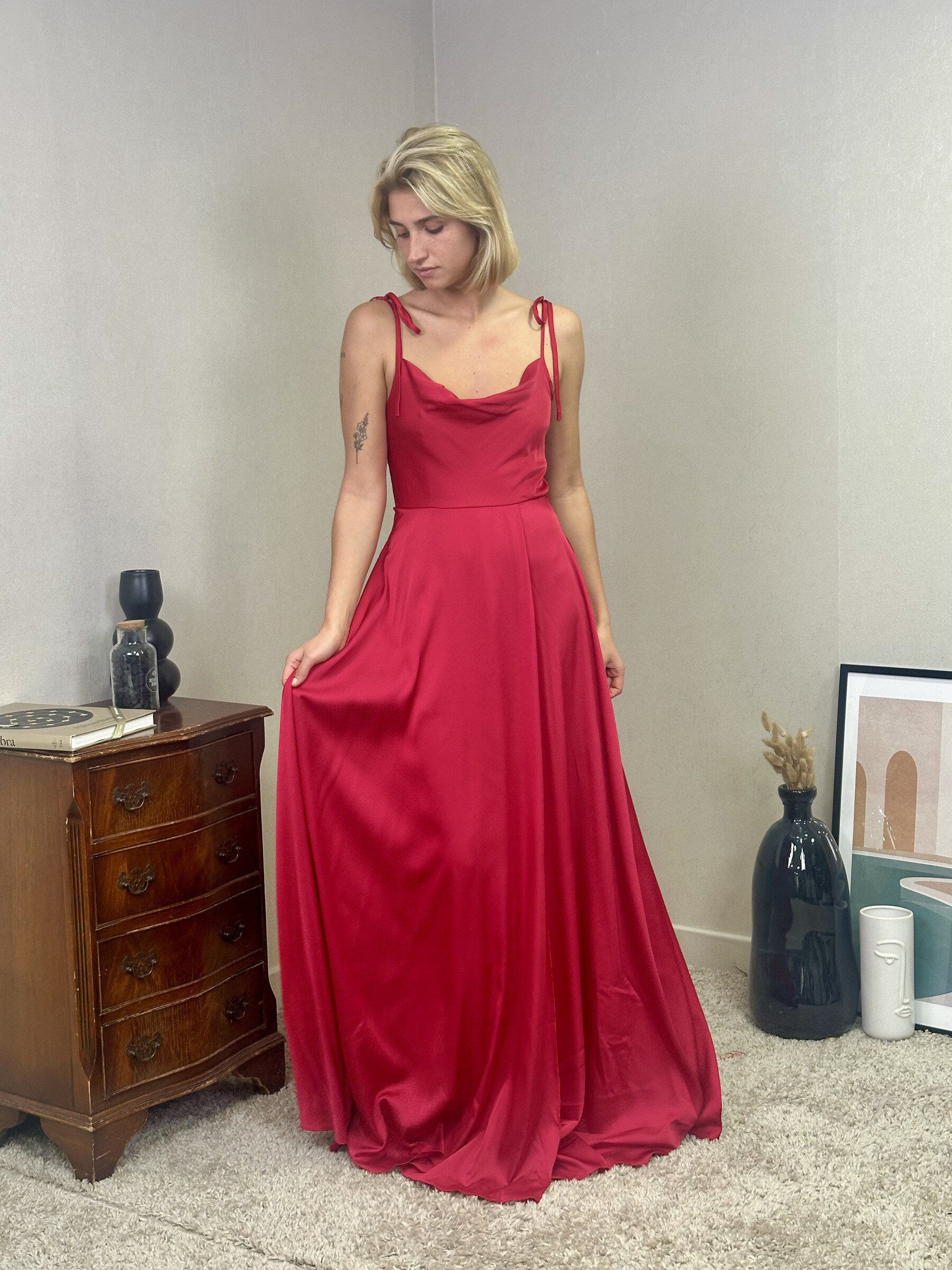 Wholesaler REVEROSE by Lucas & Emma - Elegant ceremony dress with refined cut