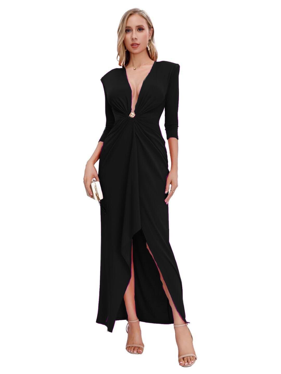 Wholesaler REVEROSE by Lucas & Emma - Elegant ceremony dress with refined cut