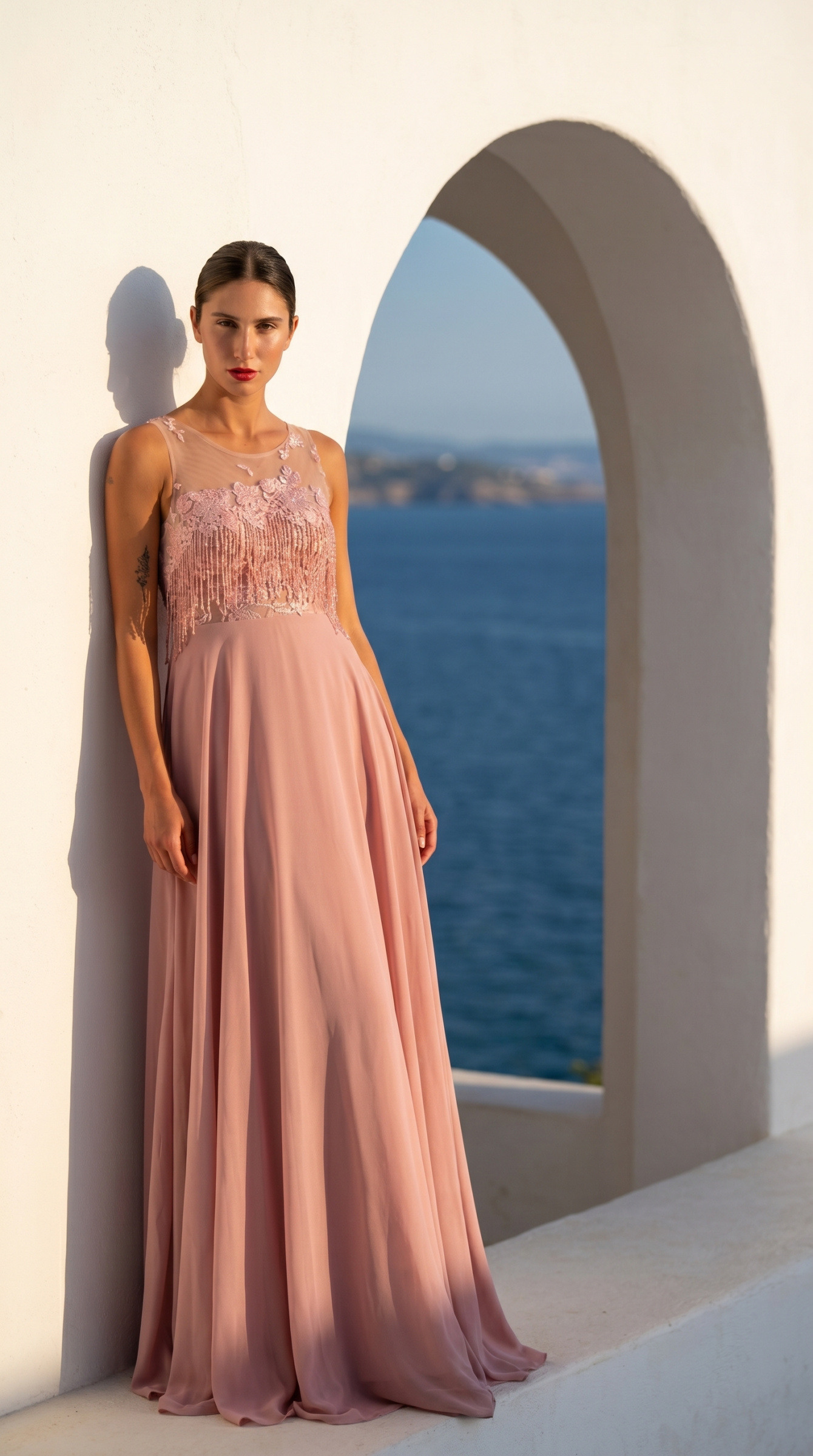 long flowy formal dress with fringe elegant flowy prom dresses
