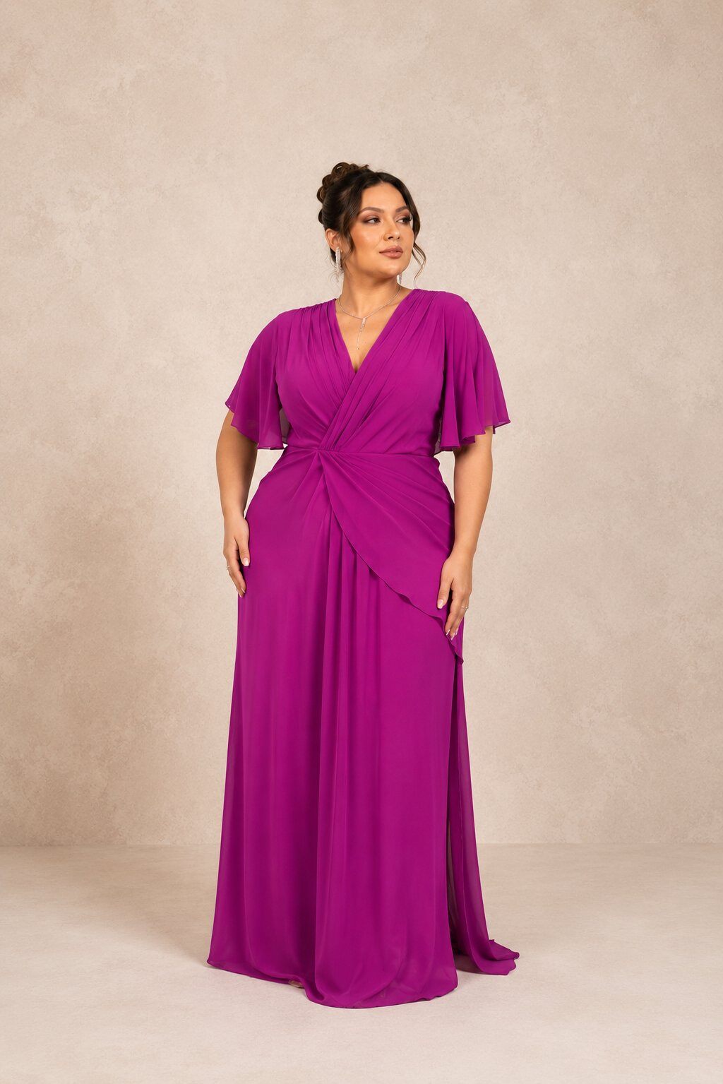 Wholesaler REVEROSE by Lucas & Emma - Elegant ceremony dress with refined cut