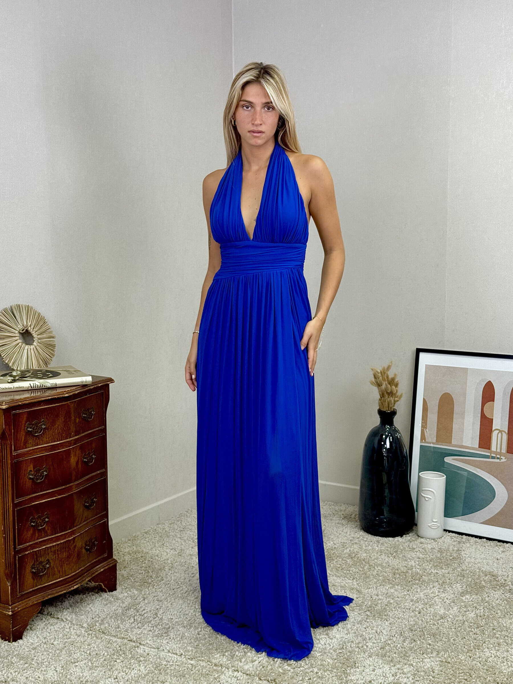 Wholesaler REVEROSE by Lucas & Emma - Elegant ceremony dress with refined cut