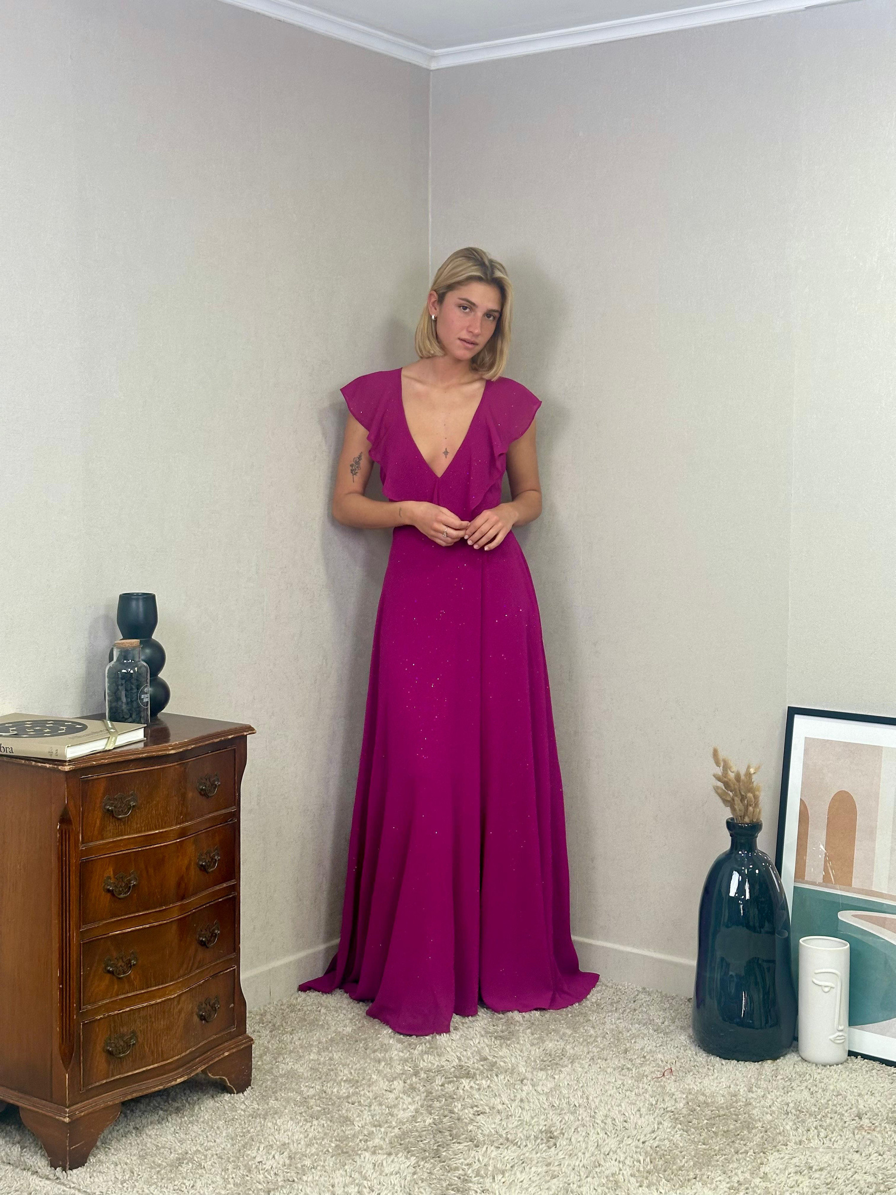 Wholesaler REVEROSE by Lucas & Emma - Ceremonial dress and evening dress Chartres sequined