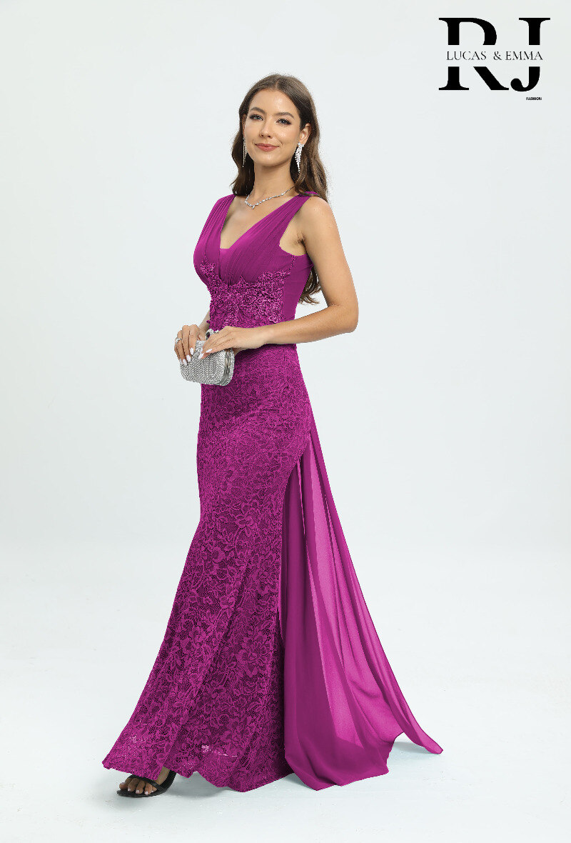 Grossiste Lucas & Emma | RJ&CO - Robe de soirée à dentelle grande taille Rabat