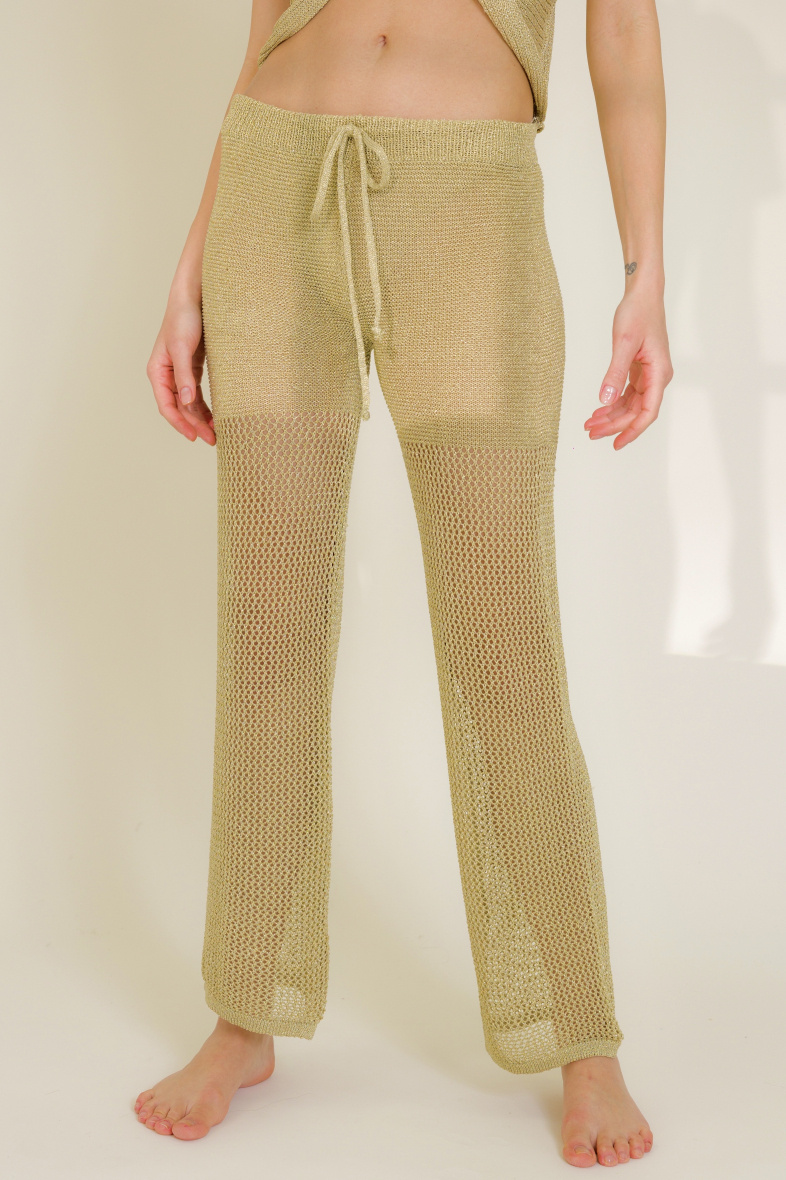 Großhändler Rosa Fashion Crochet - Tarnhose