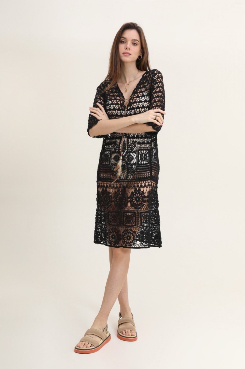 Wholesaler Rosa Fashion Crochet - Long asymetrical crochet top