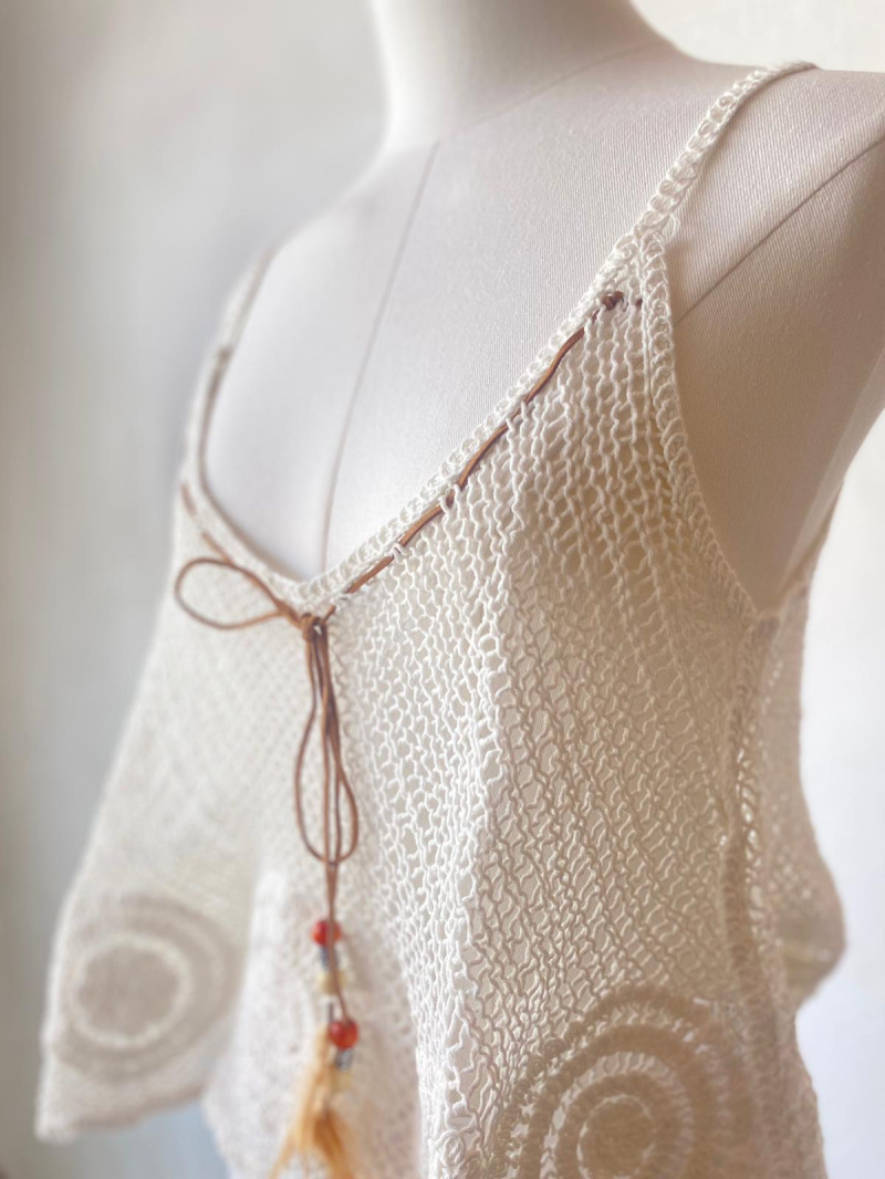 Großhändler Rosa Fashion Crochet - Häkel-Tanktop